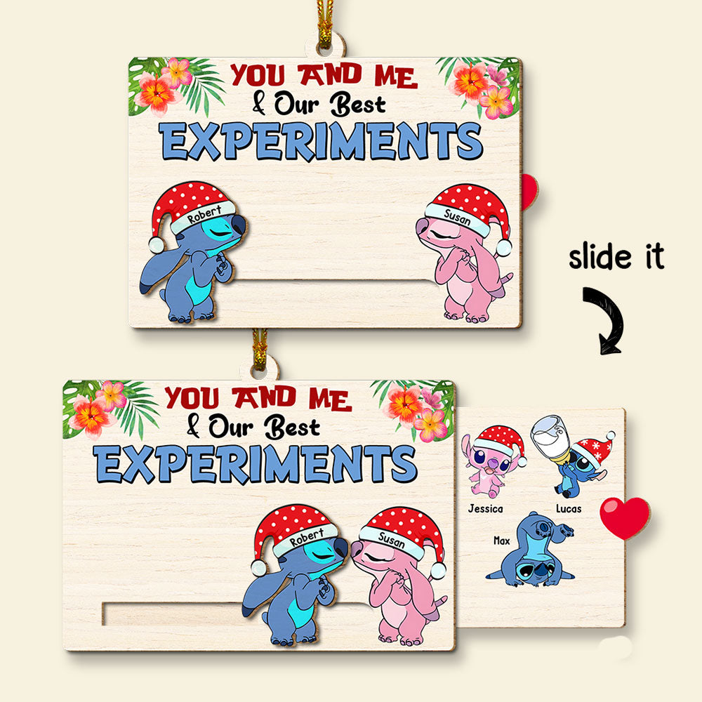 Custom Wooden Slider Ornament - Perfect Valentine's Day Gifts for Couples Ornament PopCulturePrints