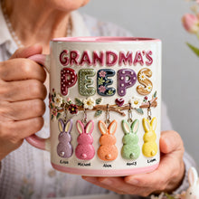 Load image into Gallery viewer, Grandma's Peeps Easter Accent Mug - Personalized Gift for Grandmas Coffee Mug PopCulturePrints
