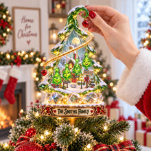 Load image into Gallery viewer, Whimsical Family Acrylic Christmas Tree Topper - Personalized Gifts For Family 03ohqn070926 Ornament PopCulturePrints
