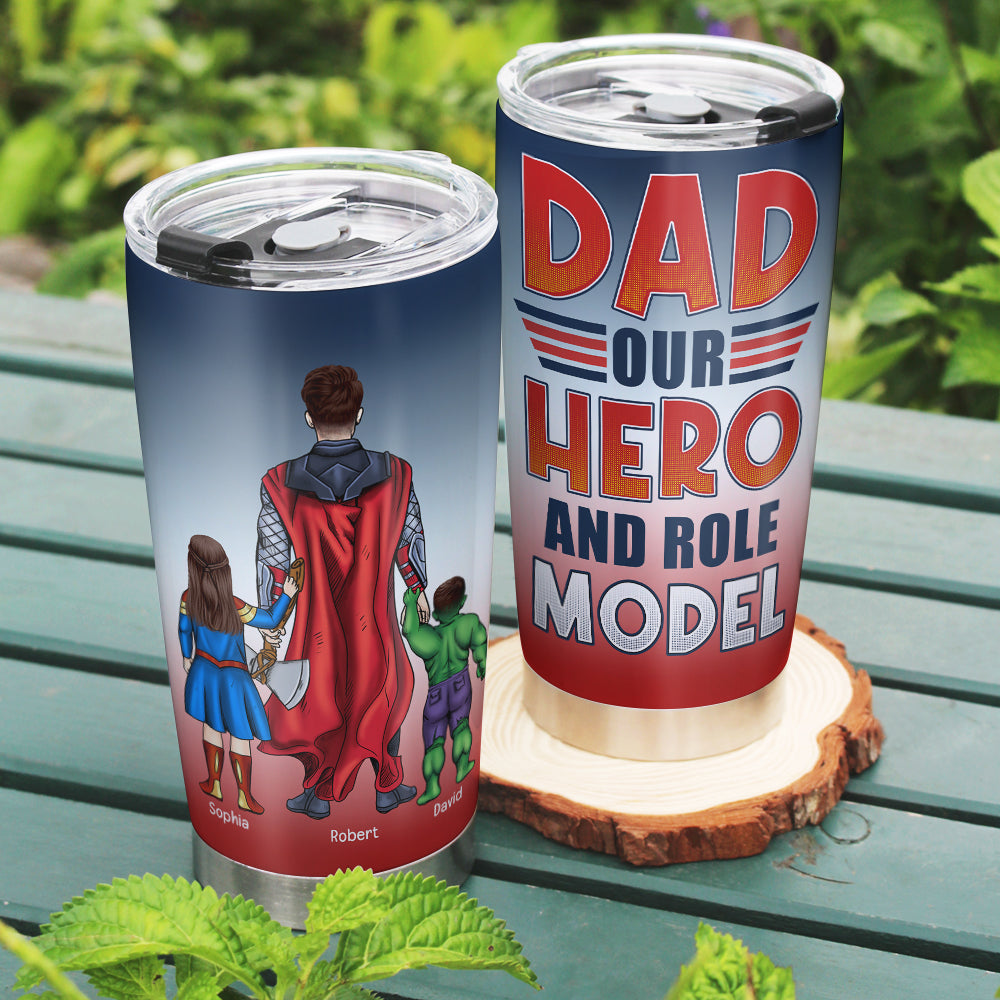 Marvelous Father Personalized Superhero Coffee Mug Tumbler Cup PopCulturePrints