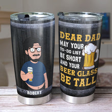 Load image into Gallery viewer, Personalized &#39;Dear Dad&#39; Beer Tumbler - Fun Gift for Fathers Tumbler Cup PopCulturePrints
