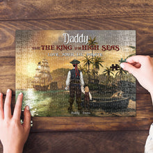 Load image into Gallery viewer, Personalized Pirate Adventure Jigsaw Puzzle for Dad - Father&#39;s Day Gift Jigsaw Puzzles PopCulturePrints
