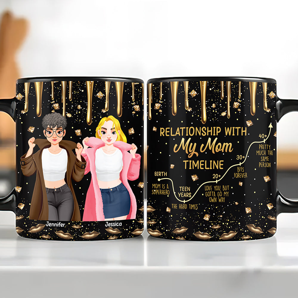 "Celebrate the Bond with My Mom" - Personalized Mug - Gift for Moms, Grandmas, and More Coffee Mug PopCulturePrints