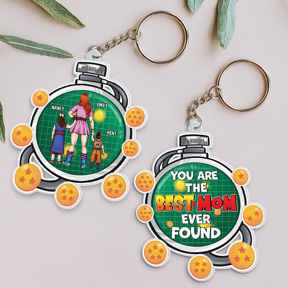 Custom Anime-Inspired Mom Keychain - Dragon Design Keychains PopCulturePrints