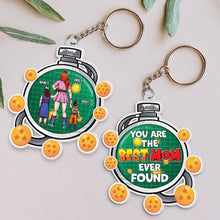 Load image into Gallery viewer, Custom Anime-Inspired Mom Keychain - Dragon Design Keychains PopCulturePrints
