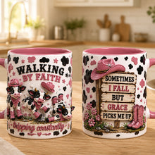 Load image into Gallery viewer, Walking By Faith Calf Coffee Mug - Personalized Christian Gift for Loved Ones
