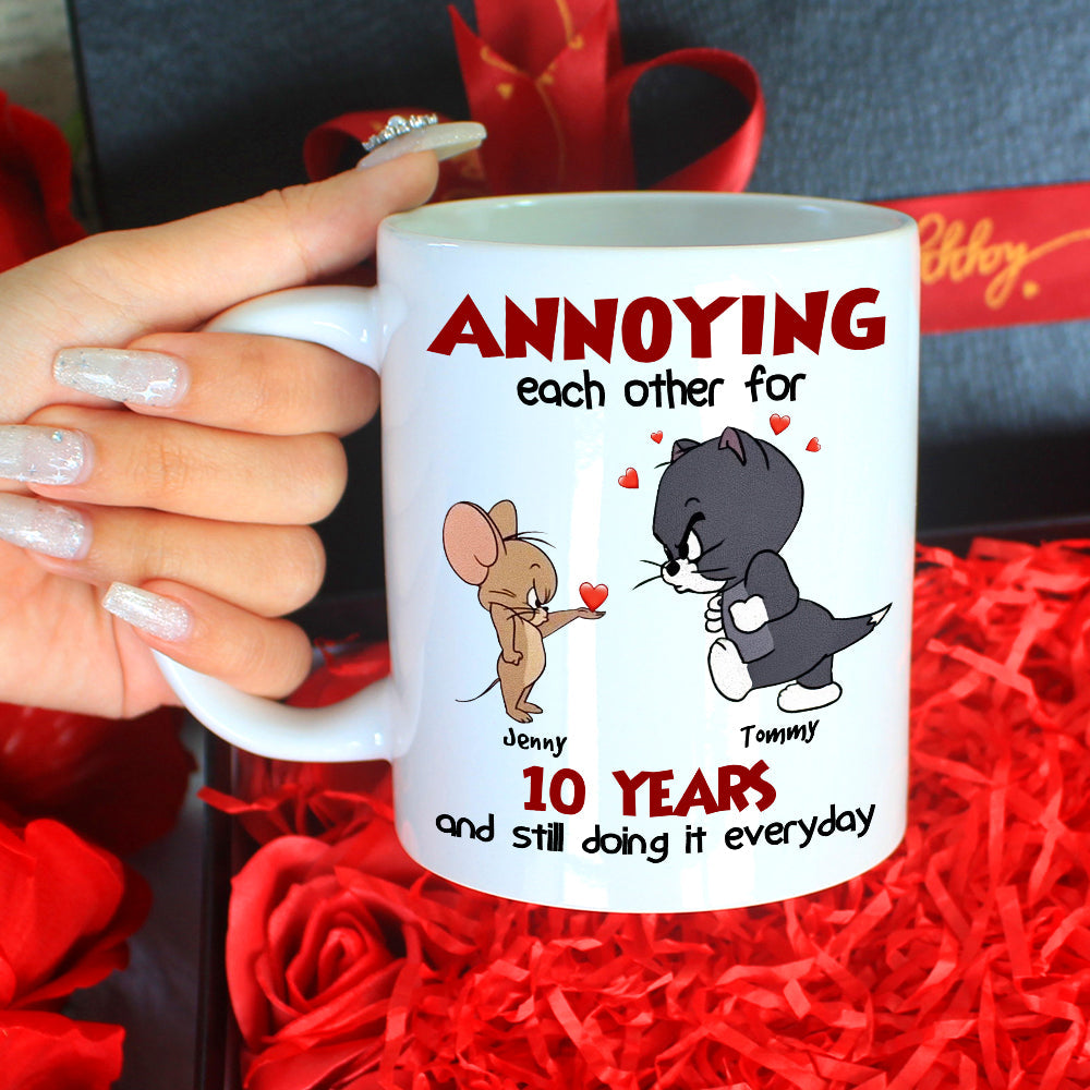 Anniversary Personalized Mug - Custom Couple Gift | Valentine's Day Gifts | [Store Name] Coffee Mug PopCulturePrints