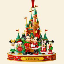 Load image into Gallery viewer, Bring the Magic Home - Magical Family Christmas Castle Ornament - Personalized Gift for Families Ornament PopCulturePrints
