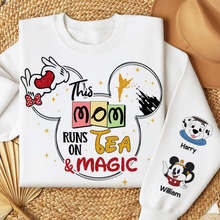 Load image into Gallery viewer, This Mom Runs On Tea &amp; Magic - Personalized 3D Shirt for Mom, Grandma &amp; More AOP Products PopCulturePrints
