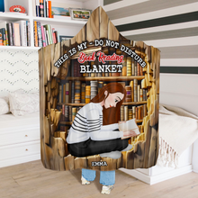 Load image into Gallery viewer, Cozy Personalized Book Lover Blanket Hoodie
