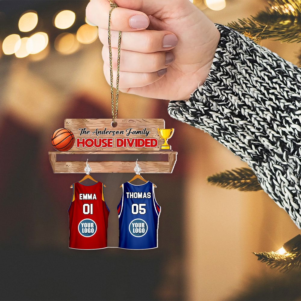 Custom Basketball Family Christmas Ornament Ornament PopCulturePrints