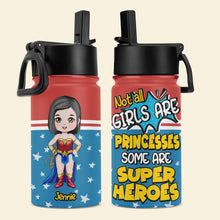 Load image into Gallery viewer, Personalized Superhero Kid Tumbler - Not All Boys Are Princes Kid Tumbler PopCulturePrints
