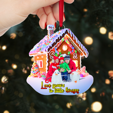 Load image into Gallery viewer, Personalized Family Photo Ornament - Love Grows in Little Houses Ornament PopCulturePrints
