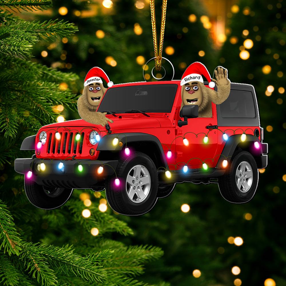 Personalized Bigfoot Off-Road Christmas Ornament