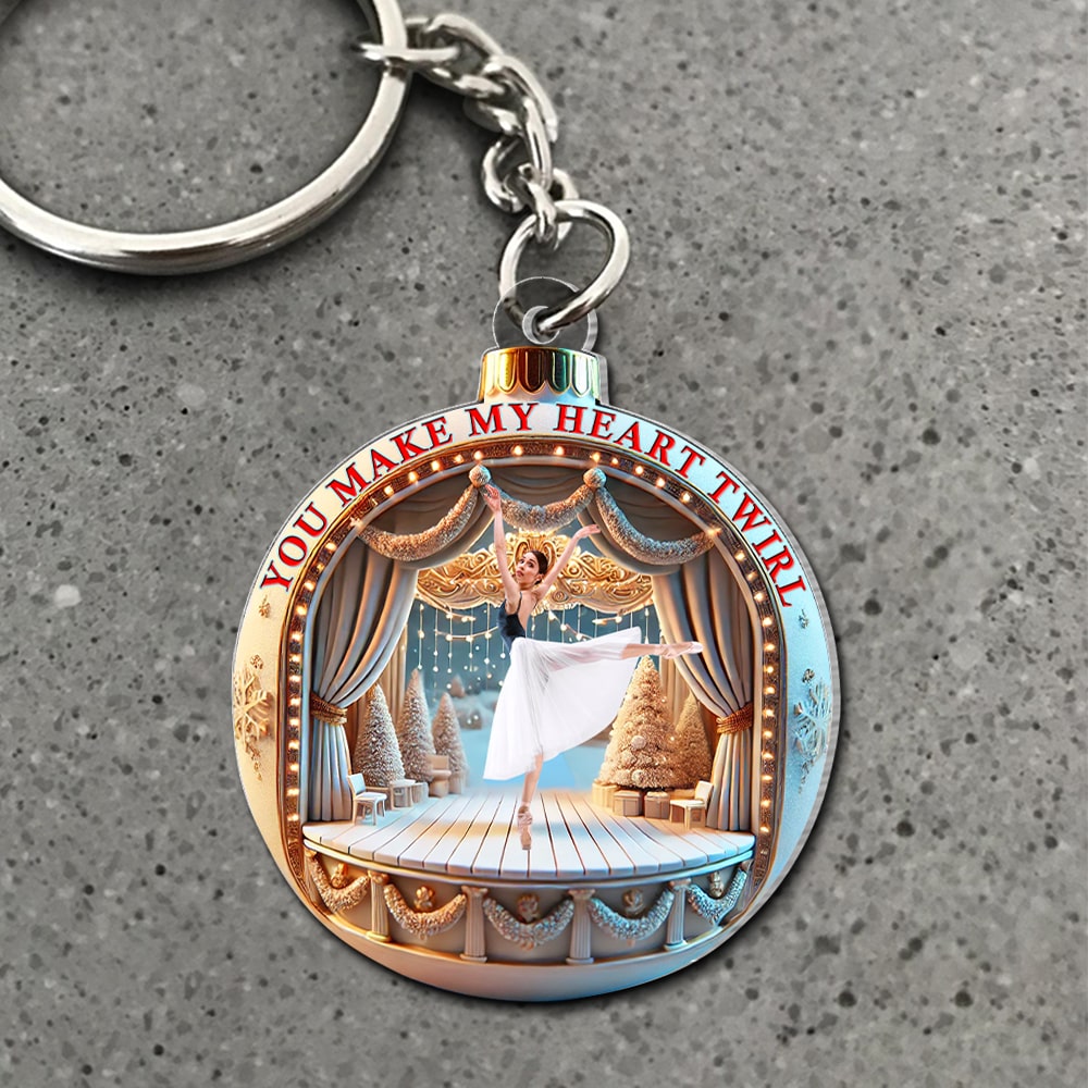 Custom Keychain for Ballet Lovers - Unique Photo Gift Keychains PopCulturePrints