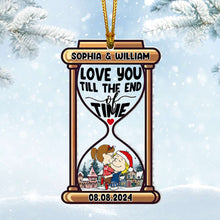 Load image into Gallery viewer, Personalized Christmas Couple Ornament - Love You Till the End of Time
