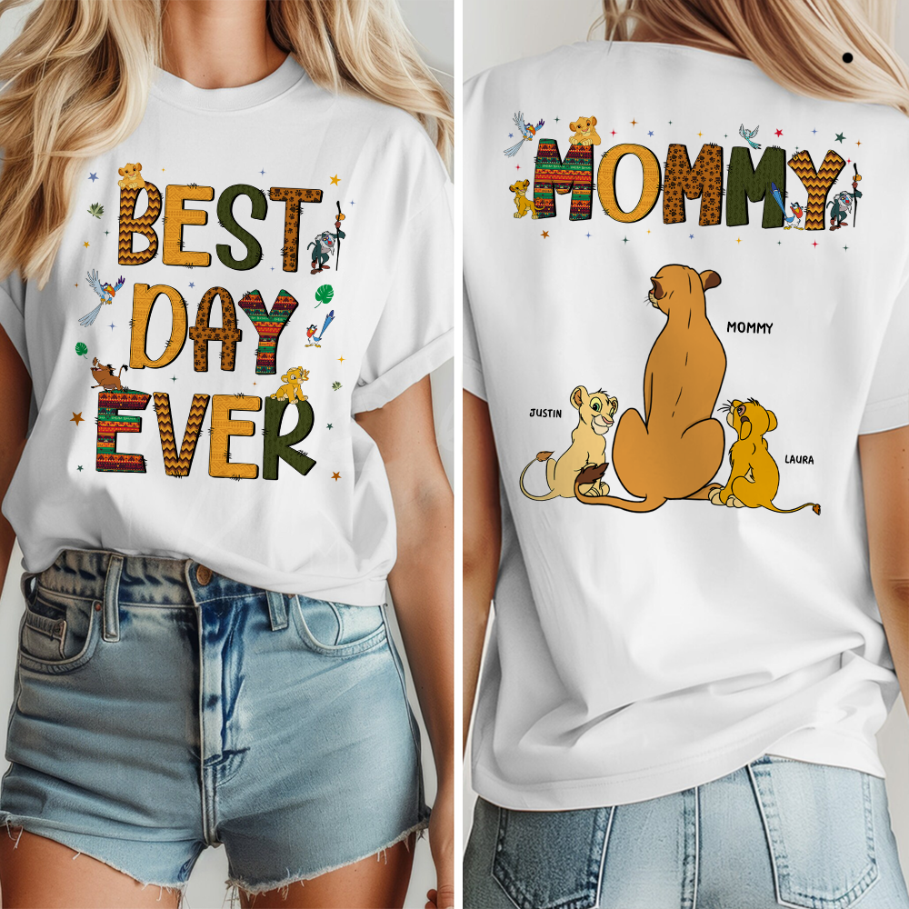 “Best Day Ever” - Personalized Mom Shirt - Unique Gift for Moms, Grandmas & More Shirts PopCulturePrints