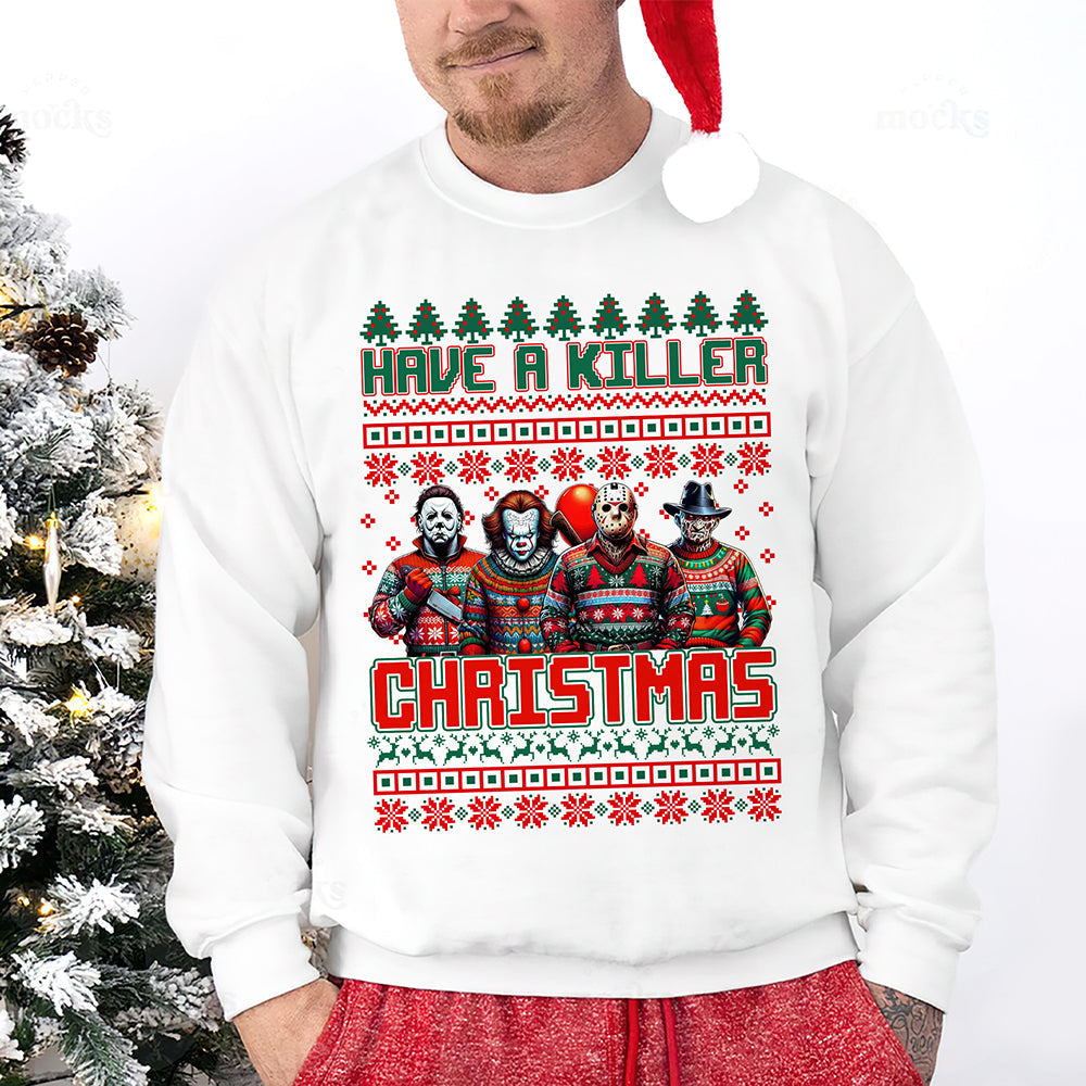 Killer Christmas Horror Movie Fans Sweatshirt