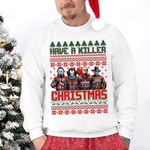 Load image into Gallery viewer, Killer Christmas Horror Movie Fans Sweatshirt
