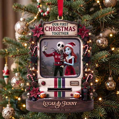 Our First Christmas Together - Personalized Acrylic Ornament for Couples Ornament PopCulturePrints