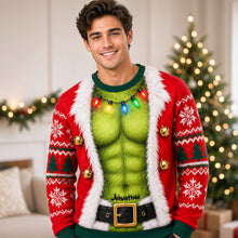 Load image into Gallery viewer, “Naughty or Nice?” Funny Couple Christmas Shirt - Personalized Gift For Couples AOP Products PopCulturePrints
