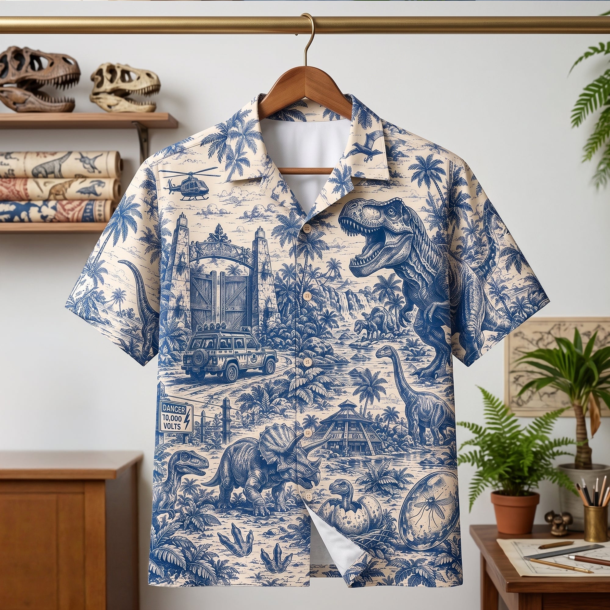 “Adventure Awaits in the Prehistoric World!” - Personalized Hawaiian Shirt, Perfect Gift for Dinosaurs Lovers