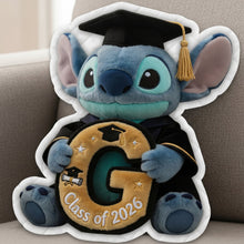 Load image into Gallery viewer, Celebrate Achievement: Cute Alien Graduation Personalized Pillow for Graduates Pillow PopCulturePrints
