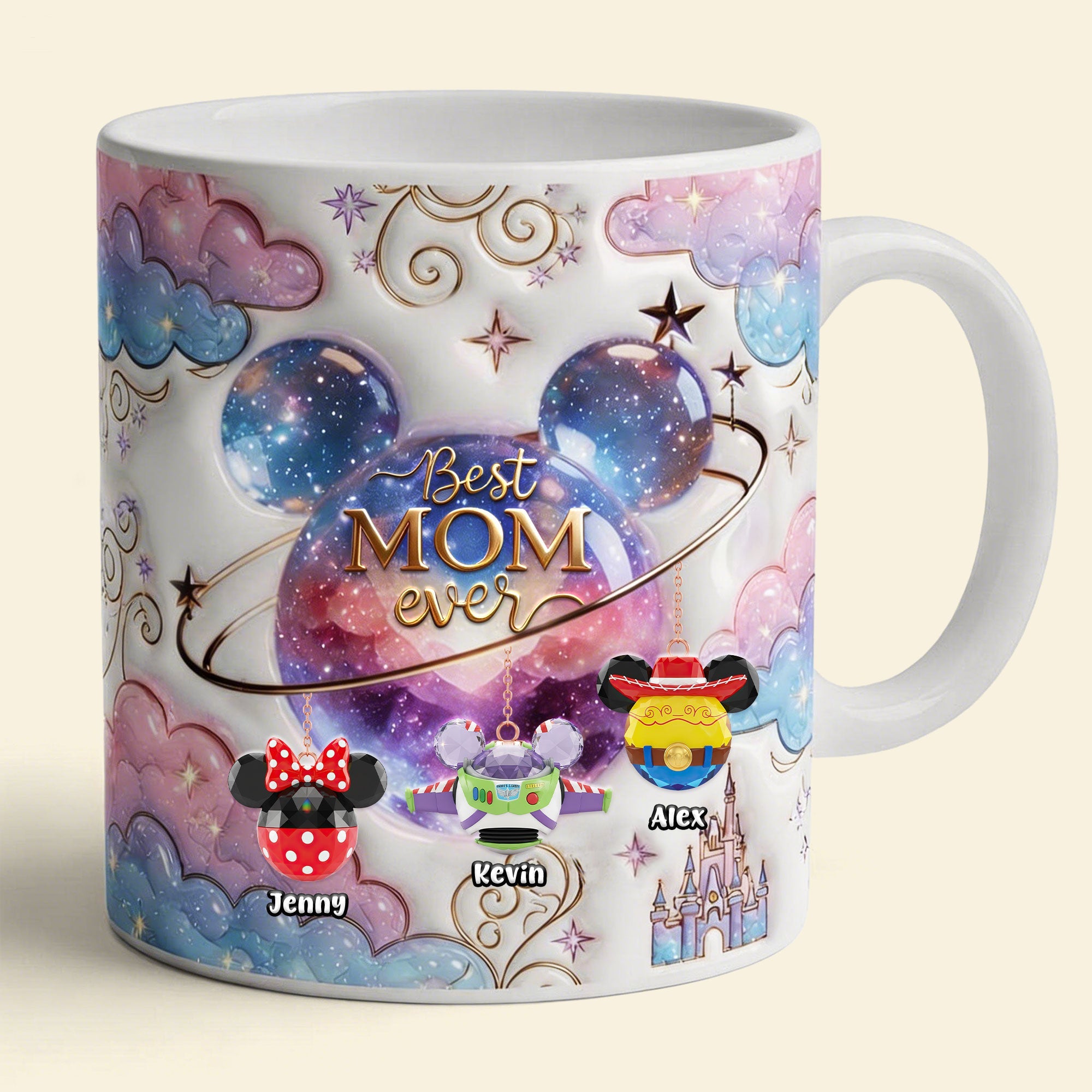 Best MOM Ever - Fairytale Universe Coffee Mug | Personalized Gift for Mom Coffee Mug PopCulturePrints