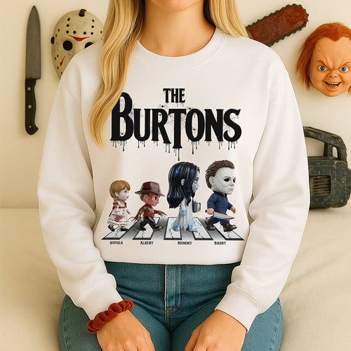 Spooky Family Vibes - Personalized Creepy Family Shirt Shirts PopCulturePrints