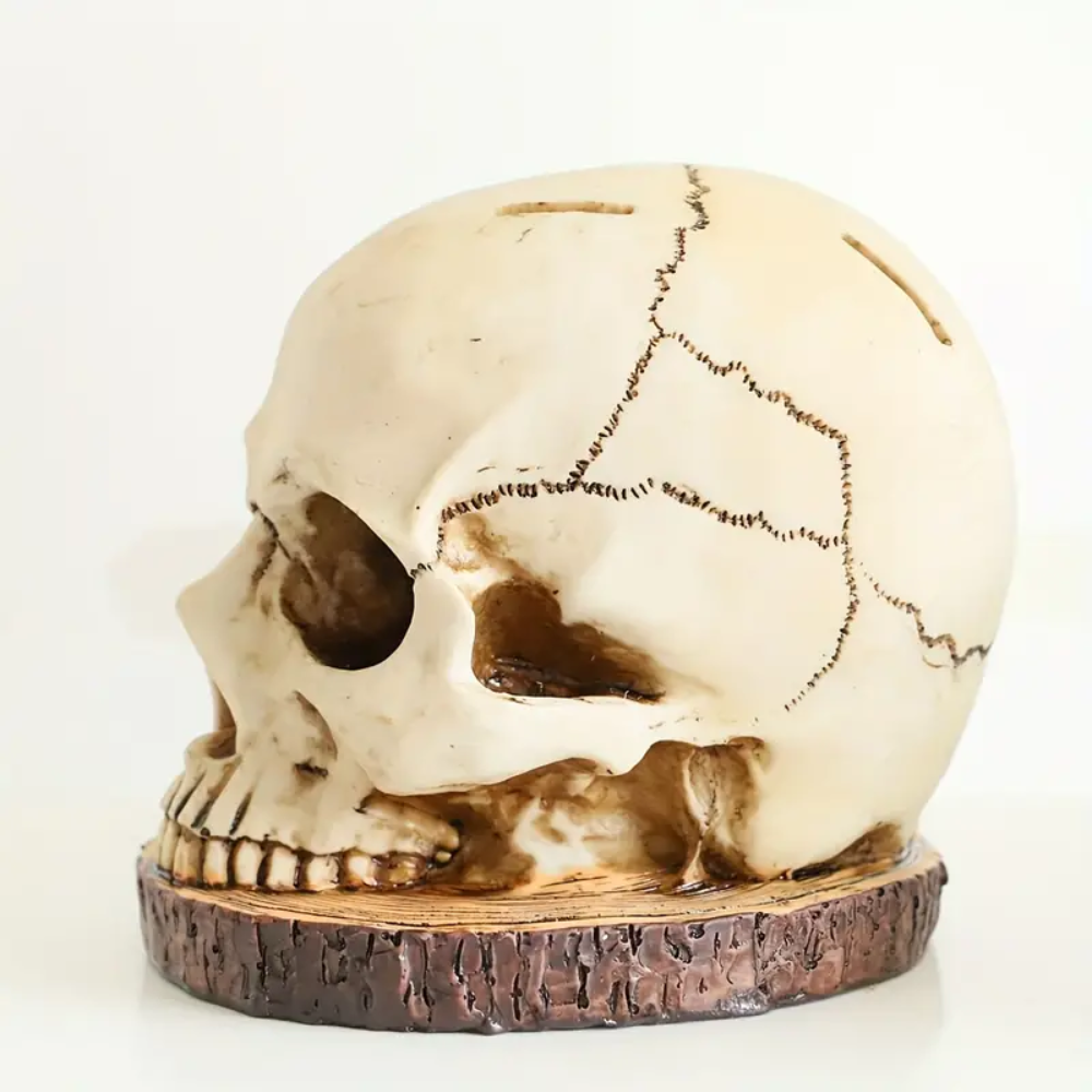 Halloween Skull Knife Holder - Unique Kitchen Decor for Cooking Lovers