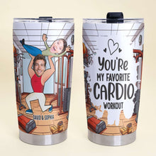 Load image into Gallery viewer, Personalized Gym Couple Tumbler - Custom Photo Gift for Fitness Lovers Tumbler Cup PopCulturePrints
