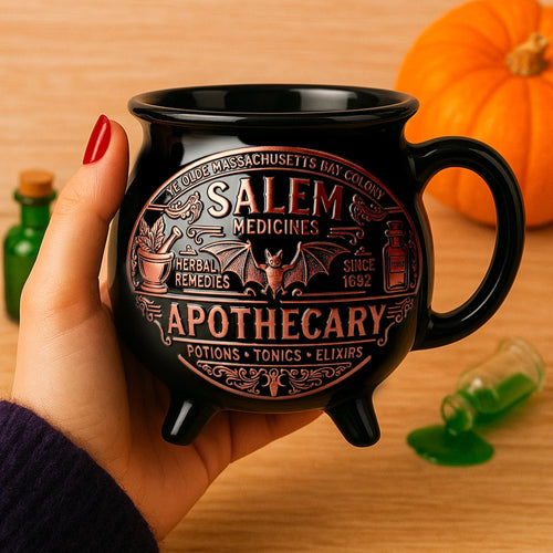 Witch's Brew in Style: Witch Apothecary Cauldron Mug - Personalized Gift for Witch Lovers Cauldron Mug PopCulturePrints