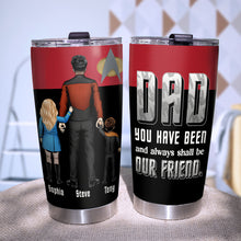 Load image into Gallery viewer, Best Dad Personalized Tumbler - Sci-Fi Family Gift Tumbler Cup PopCulturePrints
