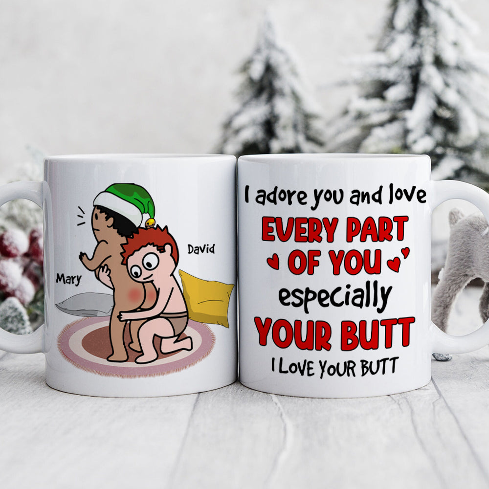 Personalized Christmas Coffee Mugs for Couples - Funny Holiday Gift Coffee Mug PopCulturePrints