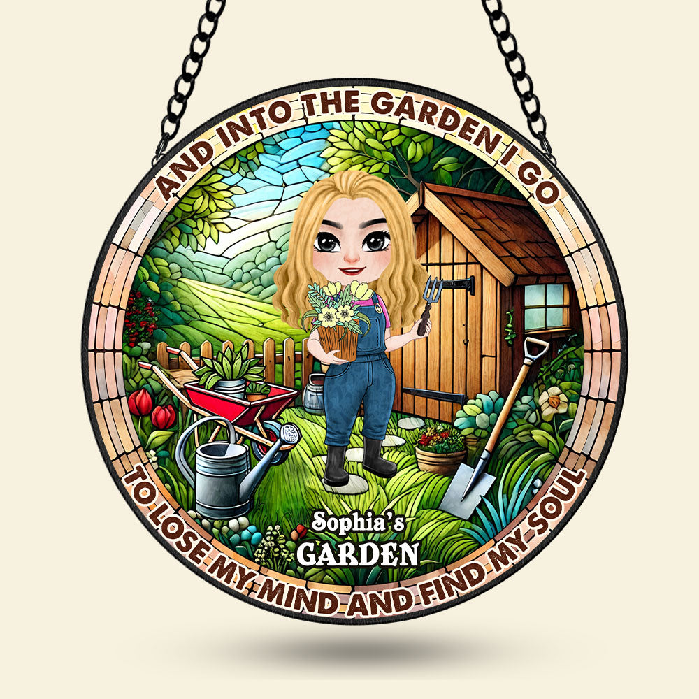 Personalized Stained Glass Decor for Garden Lovers - Unique Gardening Gift Ornament PopCulturePrints