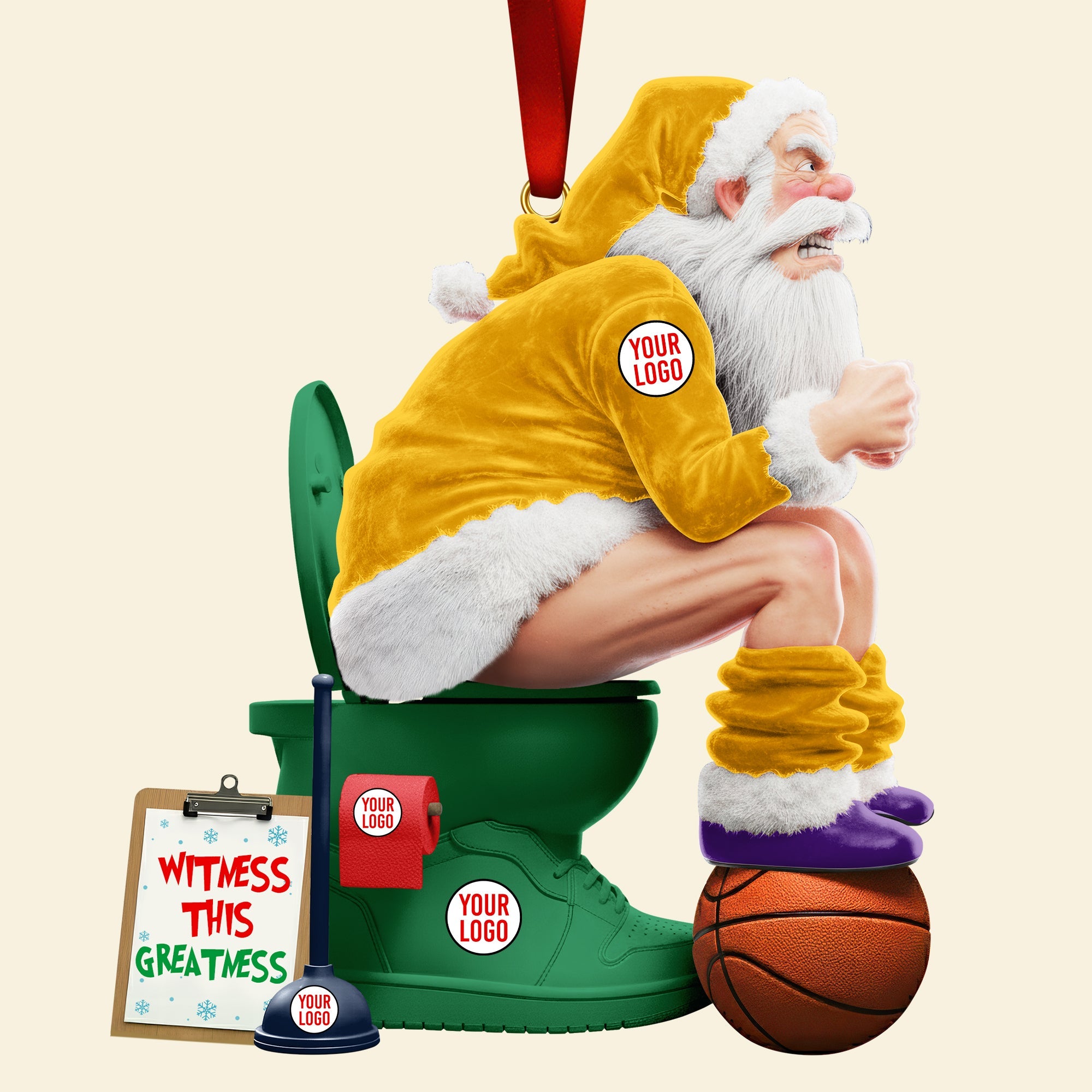 Witness This Greatness - Strong Rival Ornament | Personalized Gift for All Occasions Ornament PopCulturePrints