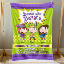 Load image into Gallery viewer, Personalized Grandma&#39;s Little Rugrats Blanket - Perfect Gift for Grandparents Blanket PopCulturePrints
