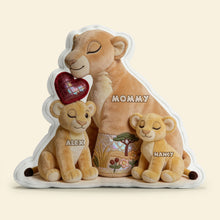 Load image into Gallery viewer, "A Mother’s Love is Forever" - Personalized Mom and Baby Cub Pillow - Perfect Gift for Mom, Grandma, and Loved Ones Pillow PopCulturePrints
