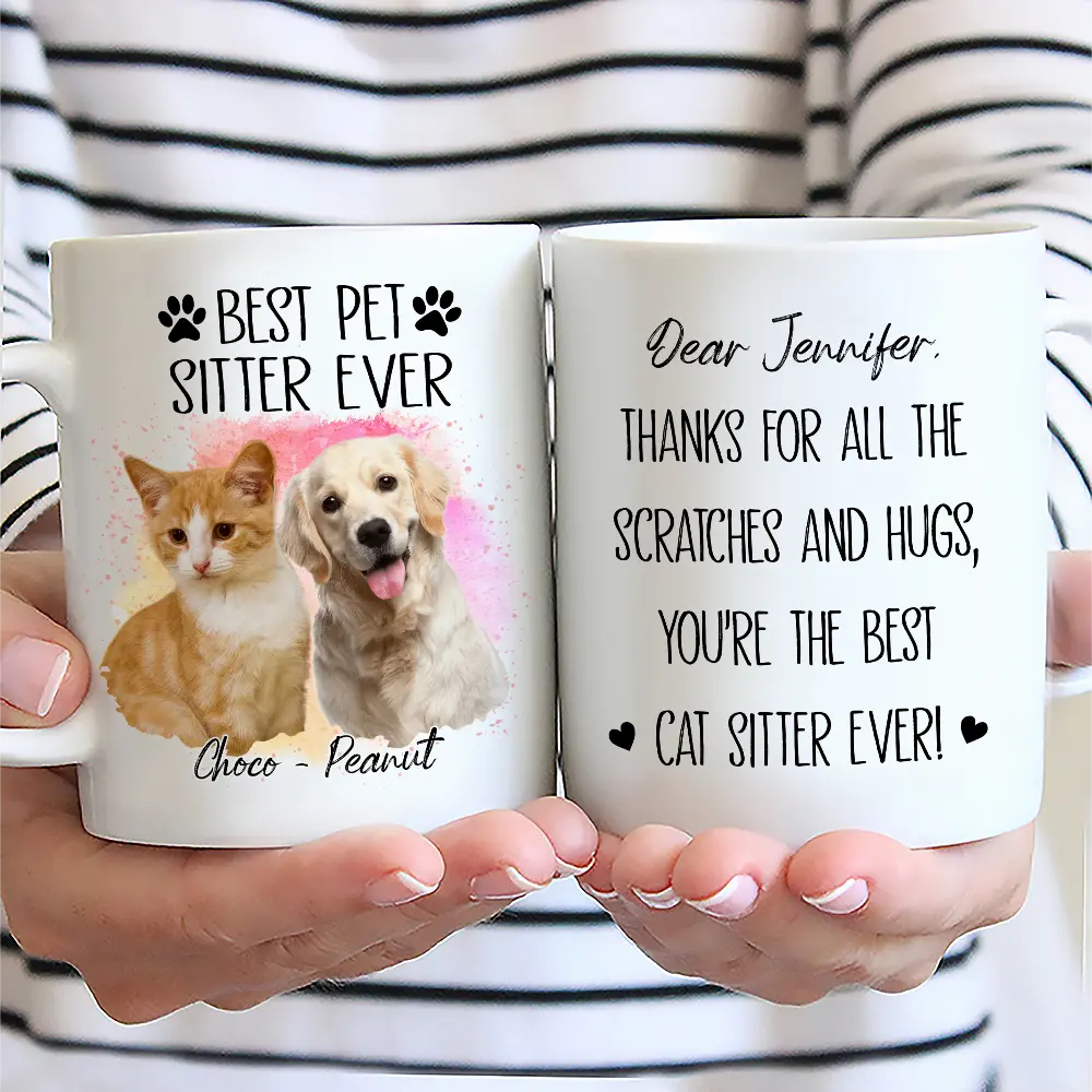Best Dog Sitter Ever - Custom Personalized Mug for Pet Lovers Mug PopCulturePrints