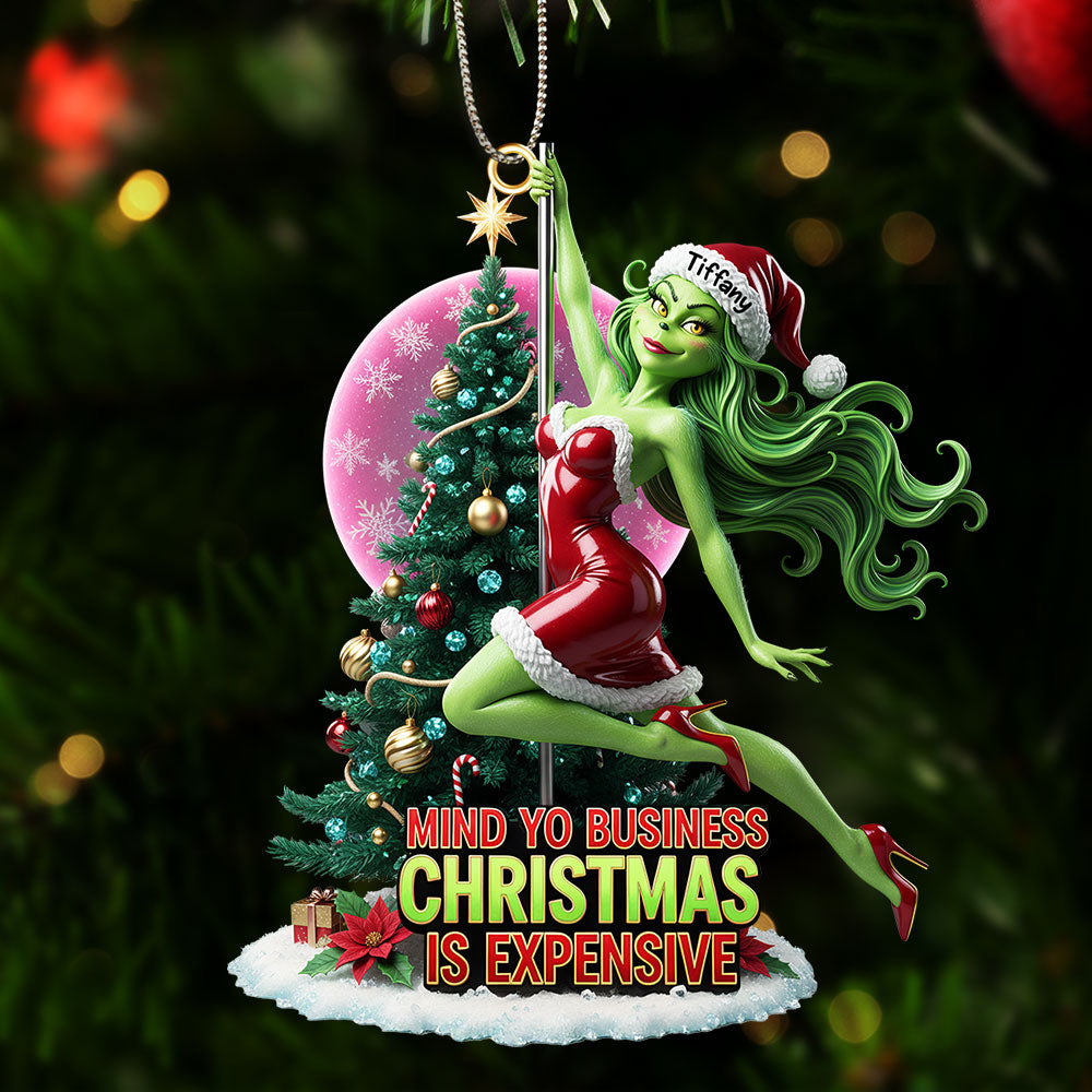 Mind Yo Business, Christmas is Expensive - Personalized Ornament Ornament PopCulturePrints