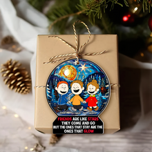 Load image into Gallery viewer, Personalized Christmas Ornament for Friends - Starry Night Design Ornament PopCulturePrints
