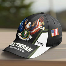 Load image into Gallery viewer, Personalized Veteran Eagle Tribute Cap
