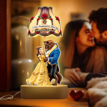 Load image into Gallery viewer, I Was Enchanted to Meet You - Personalized Cartoon Couple LED Light Led Night Light PopCulturePrints
