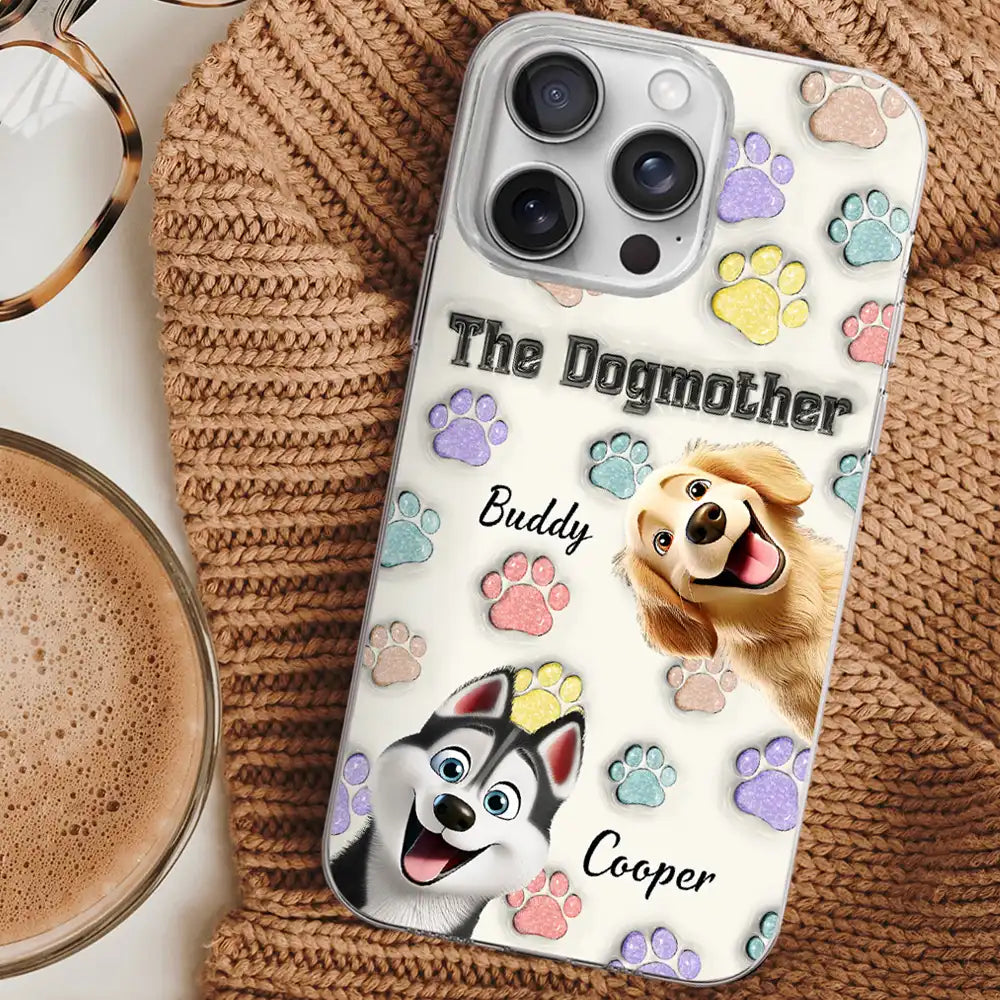 Believe in the Dogmother Love - Personalized Clear Phone Case for Pet Lovers Clear Phone Case PopCulturePrints