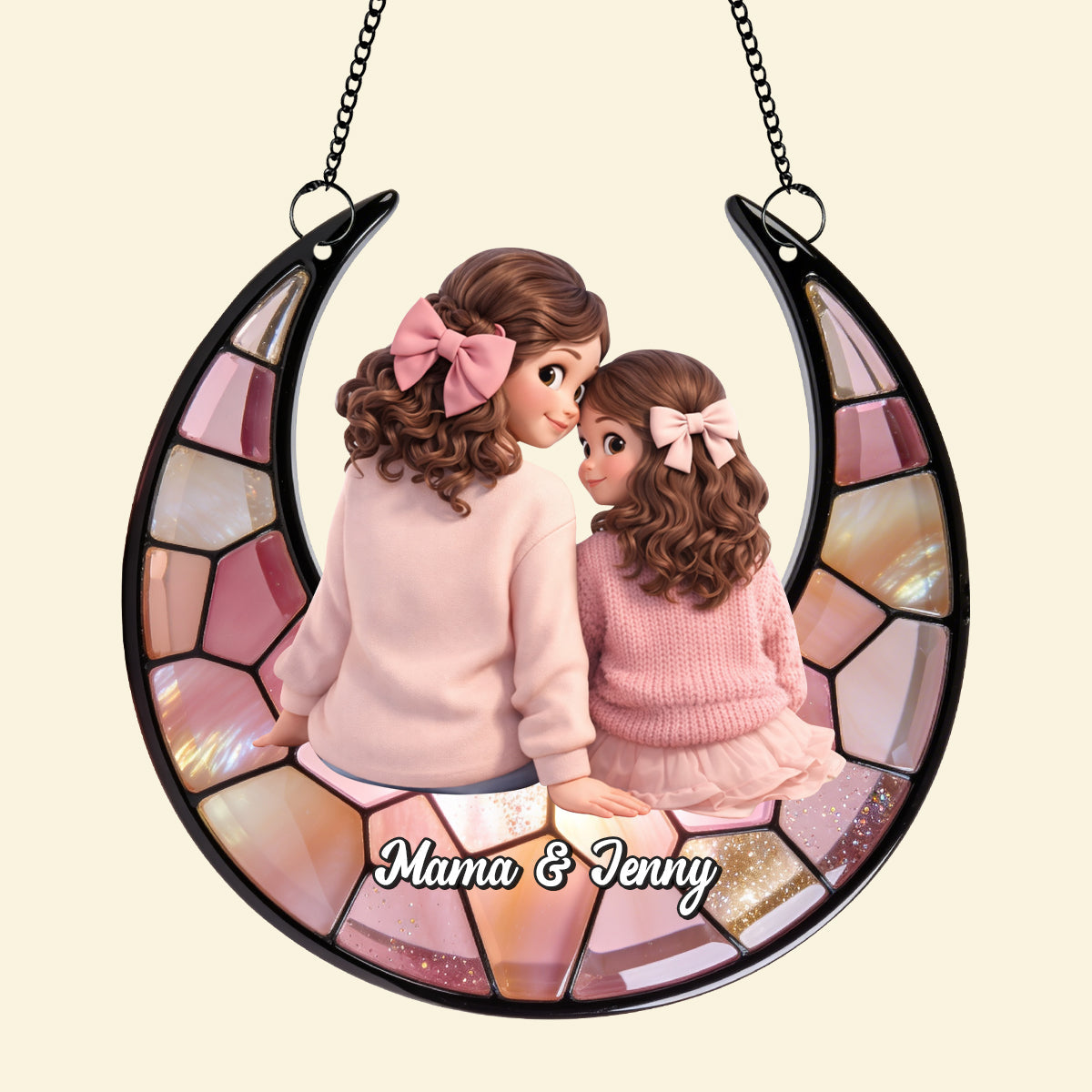 The Most Amazing Mom In The World - Custom Suncatcher Gift for Mothers Ornament PopCulturePrints