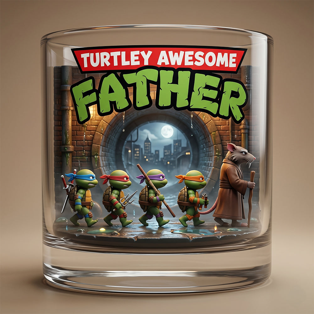 “Celebrate His Awesomeness” - Custom Hero Father Glass Mug - Perfect Gift for Dad & Grandpa Glass PopCulturePrints
