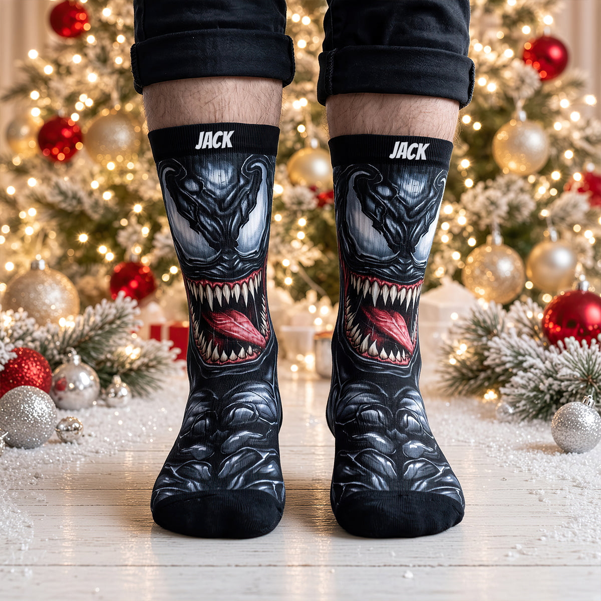 “Step into Style with Superheroes!” - Extra Strong Personalized Socks for Everyone