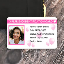 Load image into Gallery viewer, Personalized Boyfriend Identification Card Gift Wallet Card PopCulturePrints
