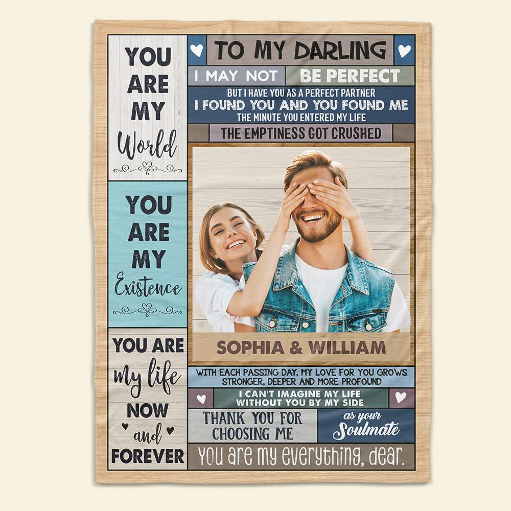 Personalized Couple Blanket - You Are My Life Now And Forever Blanket PopCulturePrints