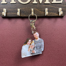 Load image into Gallery viewer, Personalized Couple Keychain with Custom Photo Keychains PopCulturePrints
